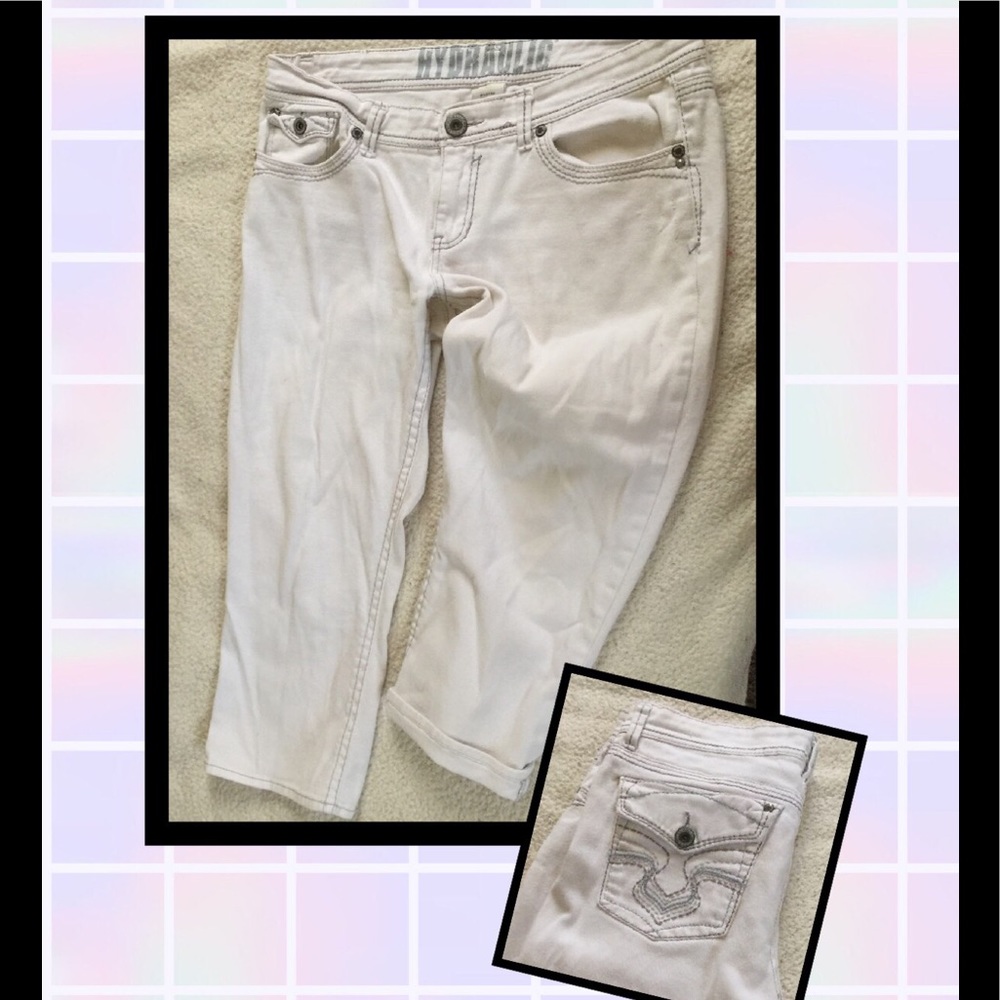 HYDRAULIC brand cropped jeans